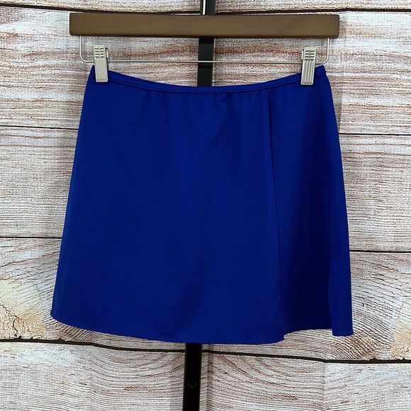 Lands' End Blue Mini A-Line Sarong Cover Up Size S - Picture 1 of 8